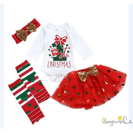 my first christmas baby outfit