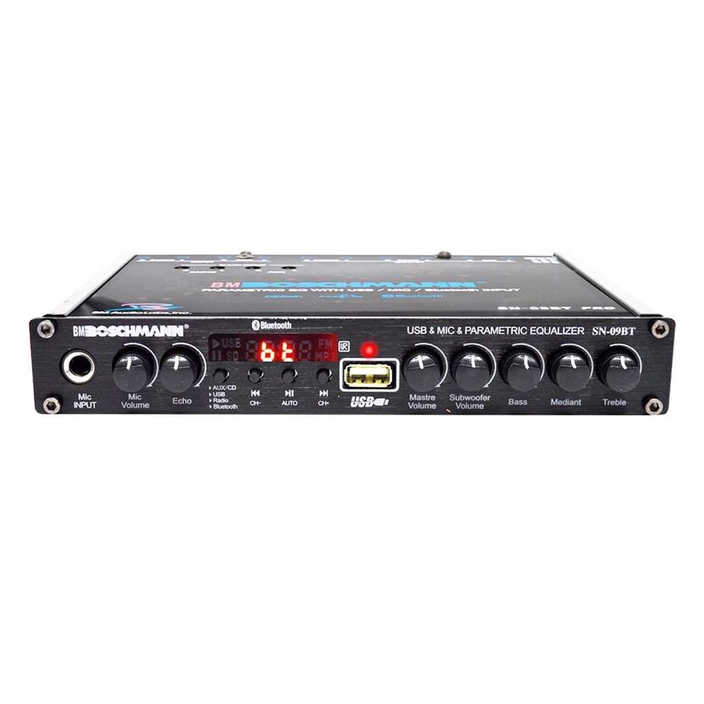 SN 09BT PRO Parametric Equalizer W/ Usb / Mic / Bluetooth Shopee