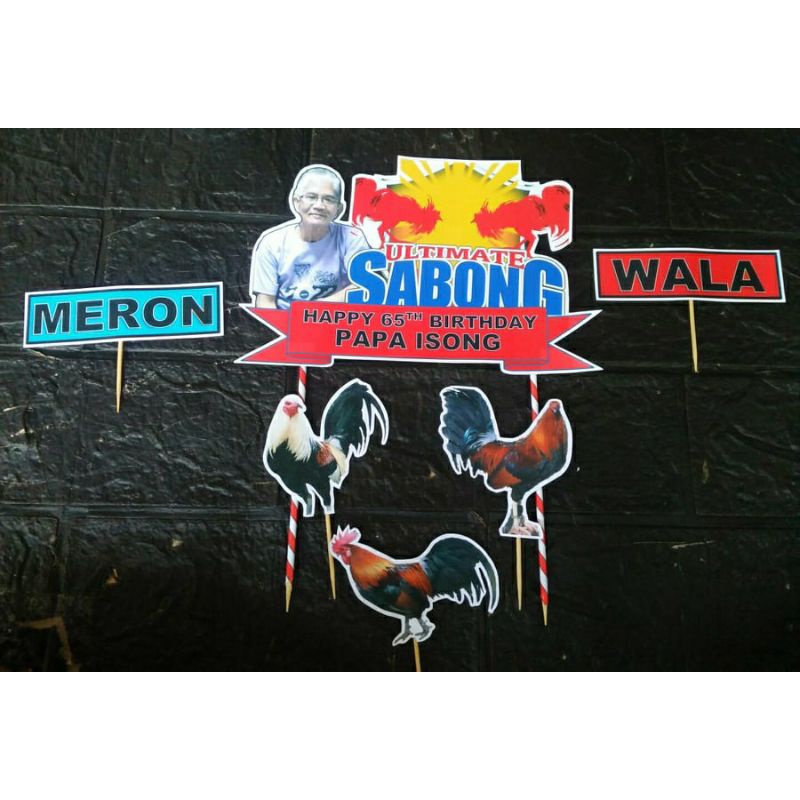 Chicken Manok Personalized Cake Topper Set Cake Decor Set Shopee Philippines