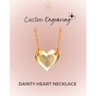 Tala by Kyla TBK Custom Dainty Heart Necklace Plus Gift Box