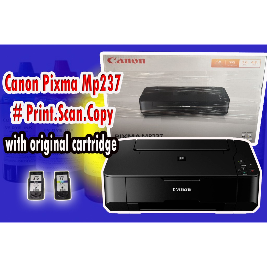 Canon Mp237 with scanner/printer/copy | Shopee Philippines