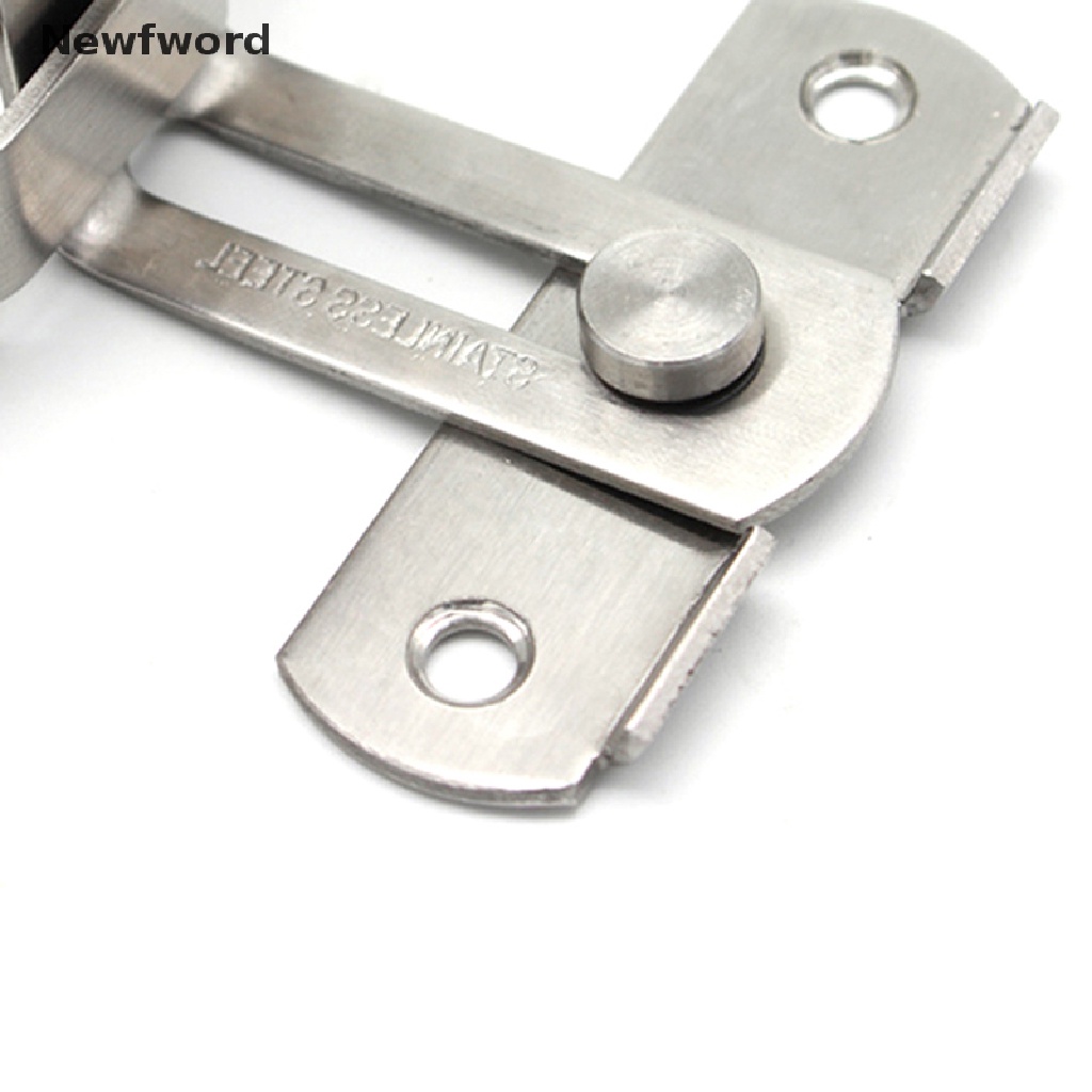 Stainless Steel Barn Door Cast Hook Latch Lock Right Angle Sliding Door Buckle