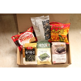 Korean Assorted Snacks Box| Korean Curated Box with assorted random snacks