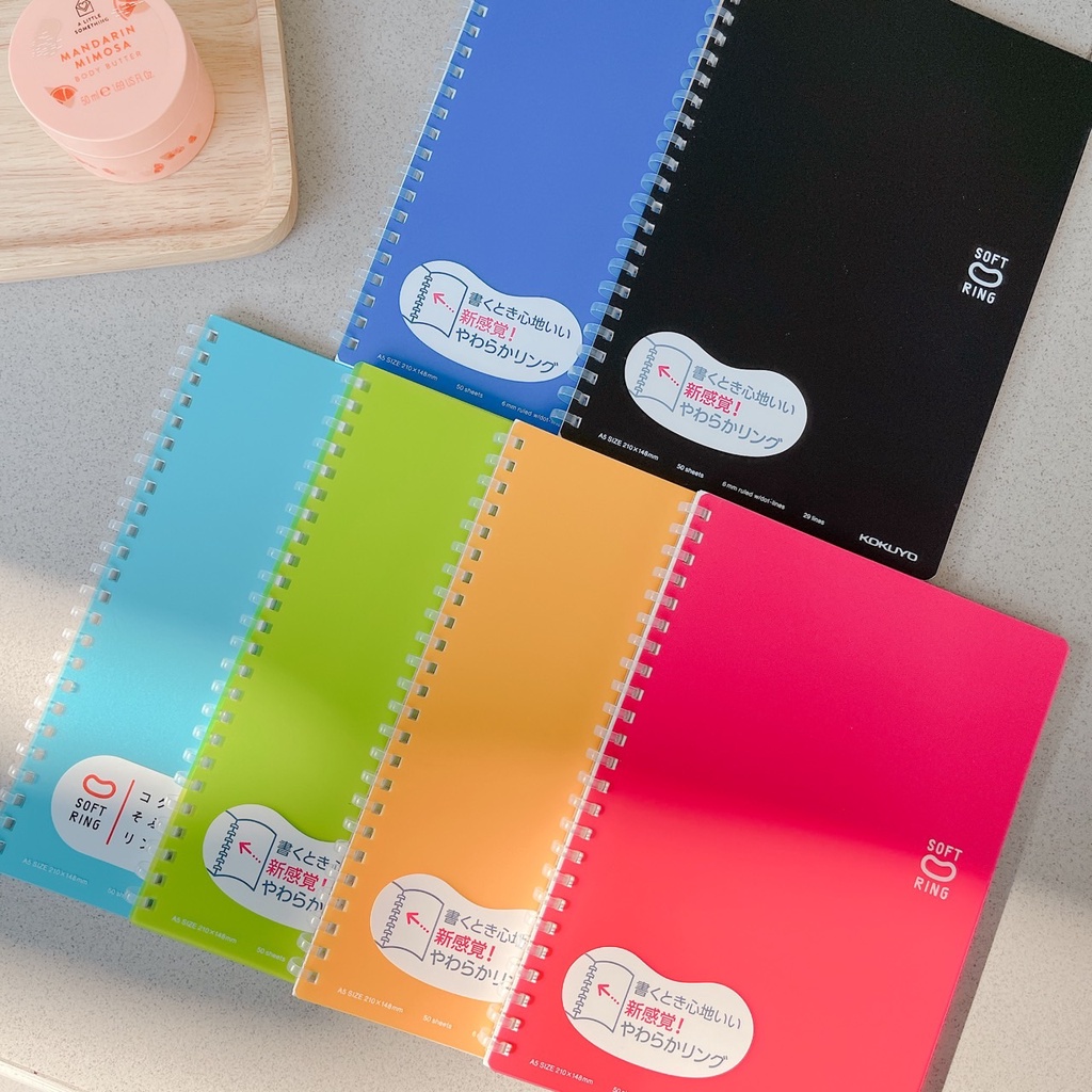 Kokuyo Campus SOFT RING NOTEBOOK MEMO PAD B5 / A5 Model DiskSV301BT (SOFT NOTEBOOK) Shopee