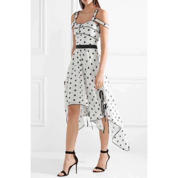 self portrait star handkerchief dress