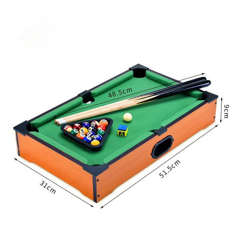 Tabletop Pool Table Desktop Billiards Sets for Children 51.5cm*31cm