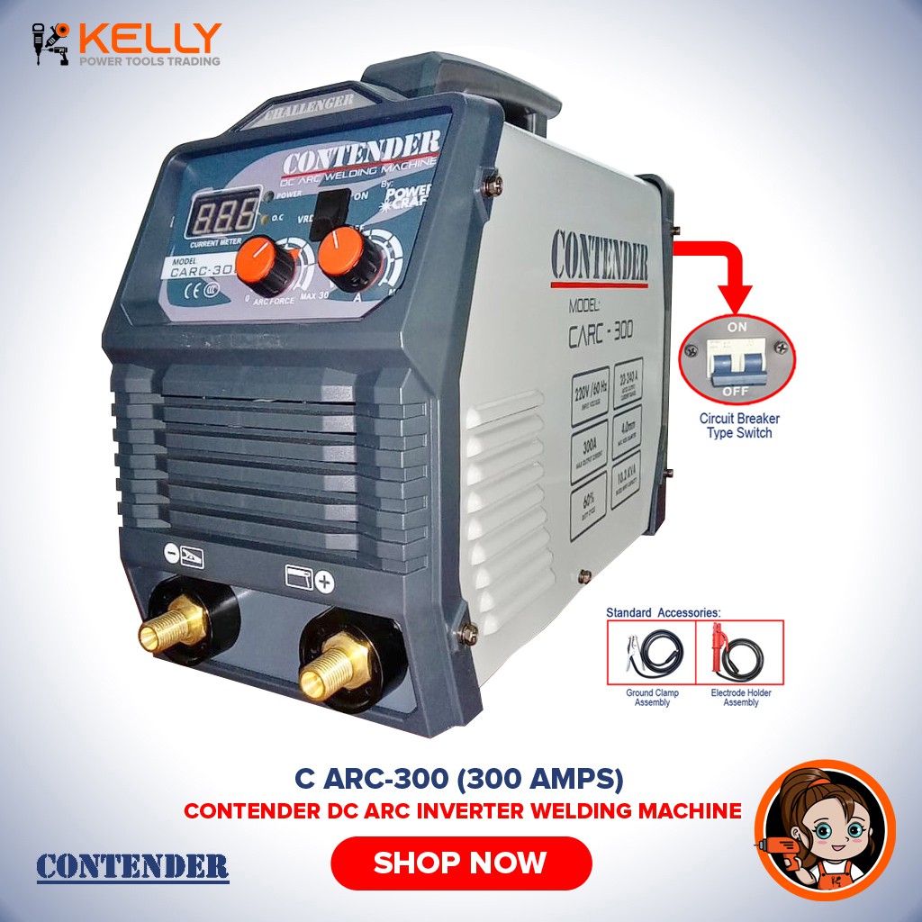 CONTENDER DC Arc Inverter Welding Machine C ARC300 (300A VRD) Shopee