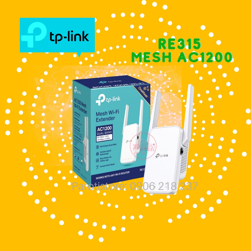 Tplink RE315 Mesh Wifi Range Extender AC1200 Standard. Genuine Goods