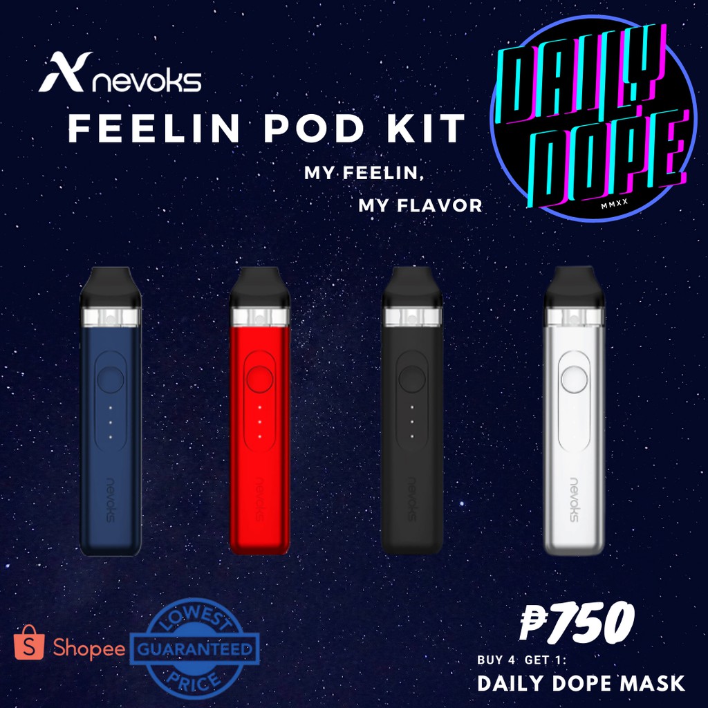 {Legit} Nevoks Feelin Pod Kit W/ (3 months Warranty) 1000mAh Vape Kit E