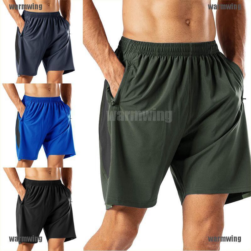 WMW】Mens Shorts Cotton Sweat Jersey Gym 