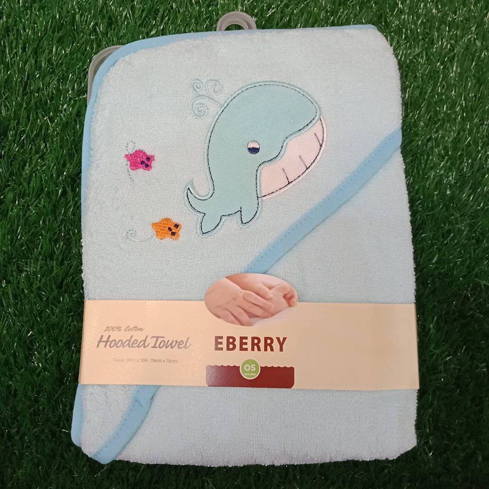 whale hooded towel