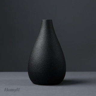 [HOMYL1] Modern Black Ceramic Flower Vase Centerpieces Office Desktop Decoration #7