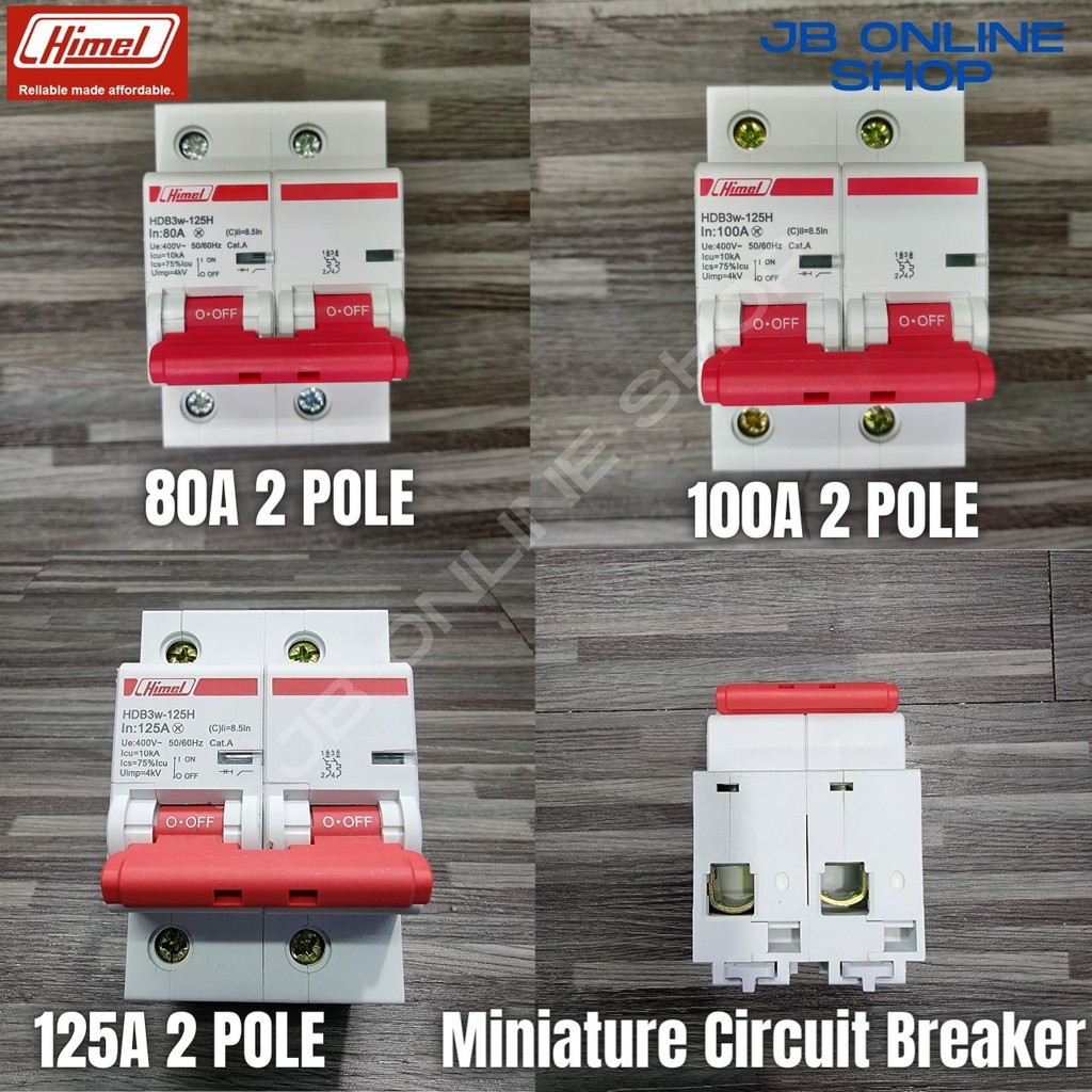 Himel Mcb Miniature Circuit Breaker Pole Shopee Philippines