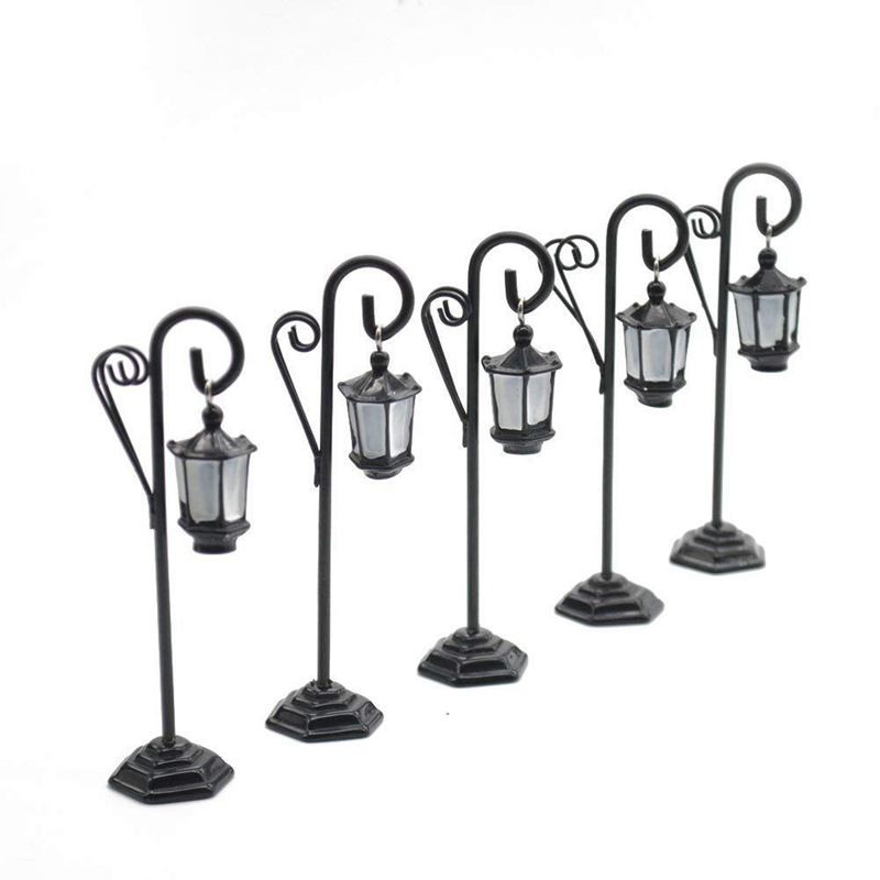 5 Pcs Streetlight Shape Wedding Reception Place Card Holder With