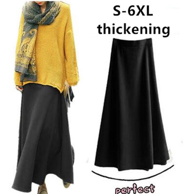 warm maxi skirts