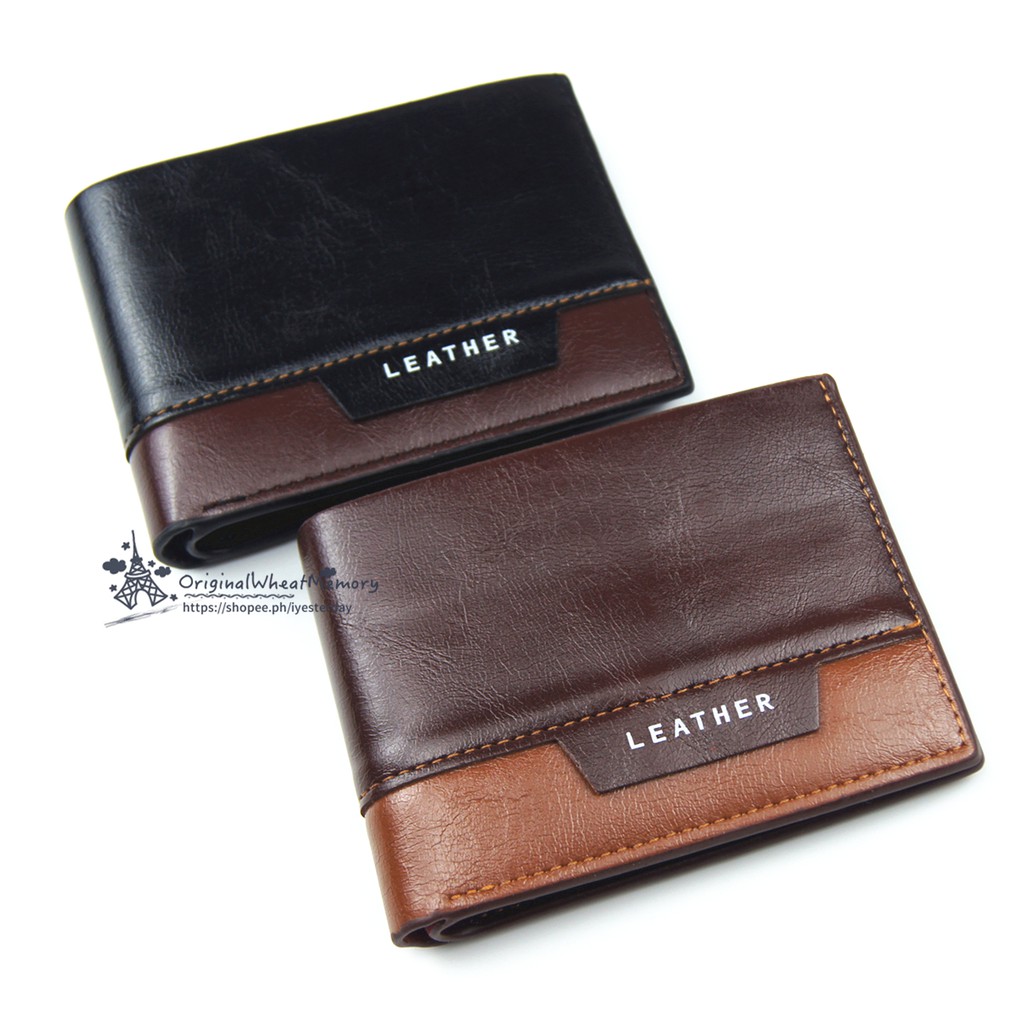 Mens Wallet Smooth leather Fashion Packet Wallet