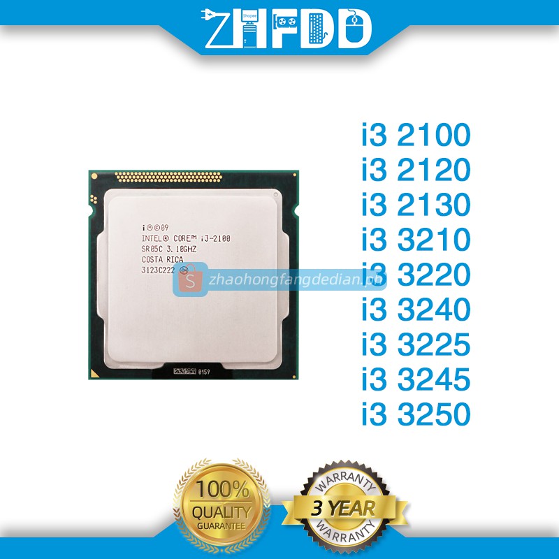 Intel Core I3 2100 I3 21 I3 2130 I3 3210 I3 32 I3 3240 I3 3225 I3 3245 I3 3250 Processor Lga 1155 Desktop Cpu 100 Working Properly Desktop Processor Shopee Philippines
