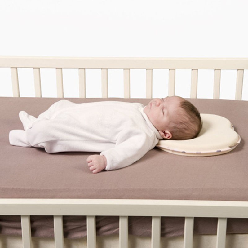 Prevent Anti Roll Memory Foam Pillow Flat Head Neck Shopee