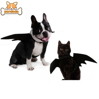 Pet Halloween Cosplay Funny Costume Dog Cat Black Bat Wings