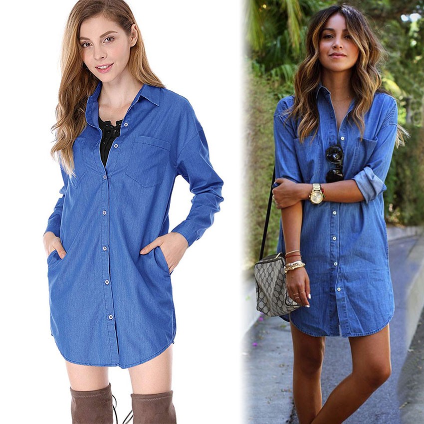 t shirt dress denim