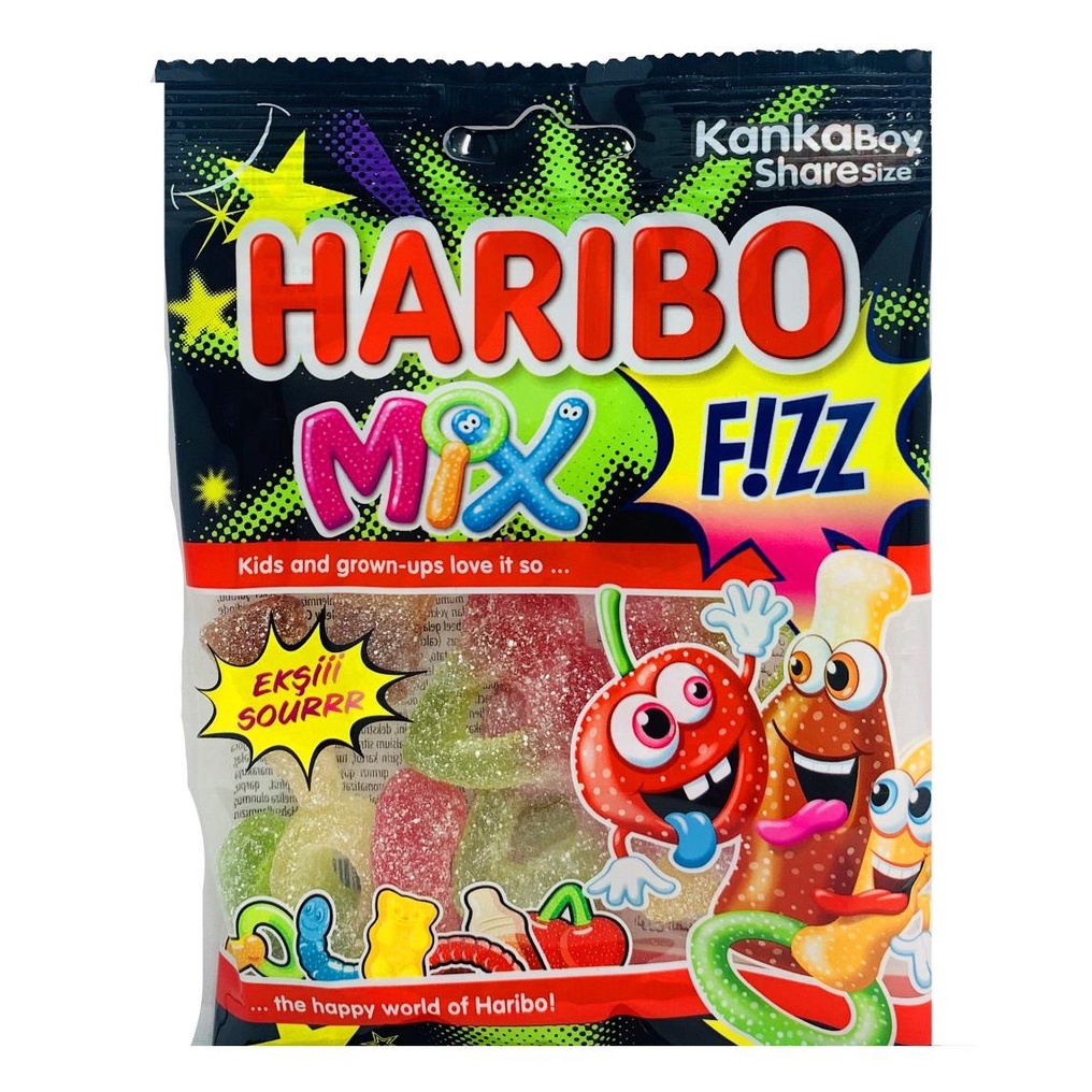 Haribo Fizz Mix Soft Sour Candy 70g | Shopee Philippines