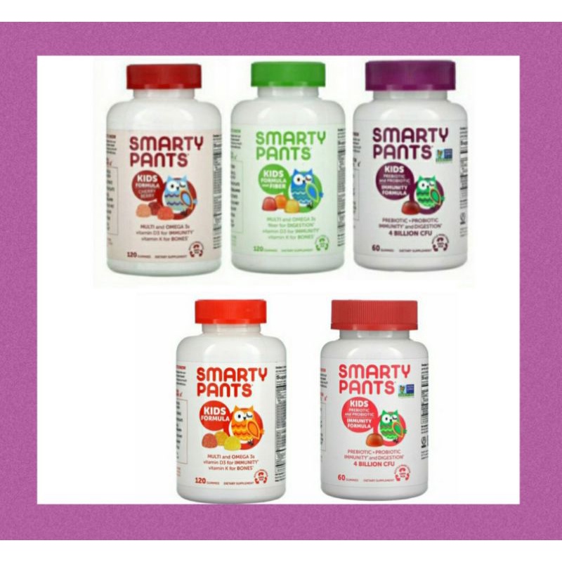 ON HAND/ Smarty Pants, Multi & Omega 3s Vit. D3, Multi & Omega 3s Fiber