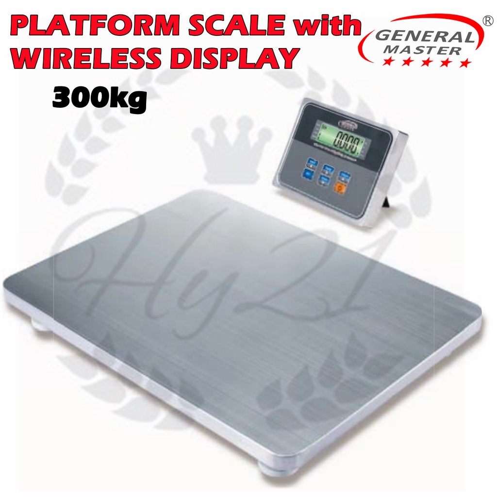 General Master 300kg Digital Scale Platform Scale with Wireless Display