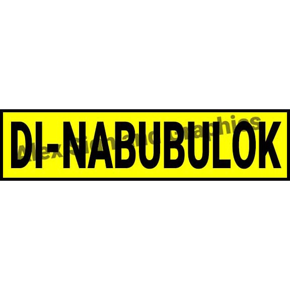 Di-Nabubulok PVC Signage - 1.9 x 7.5 inches | Shopee Philippines