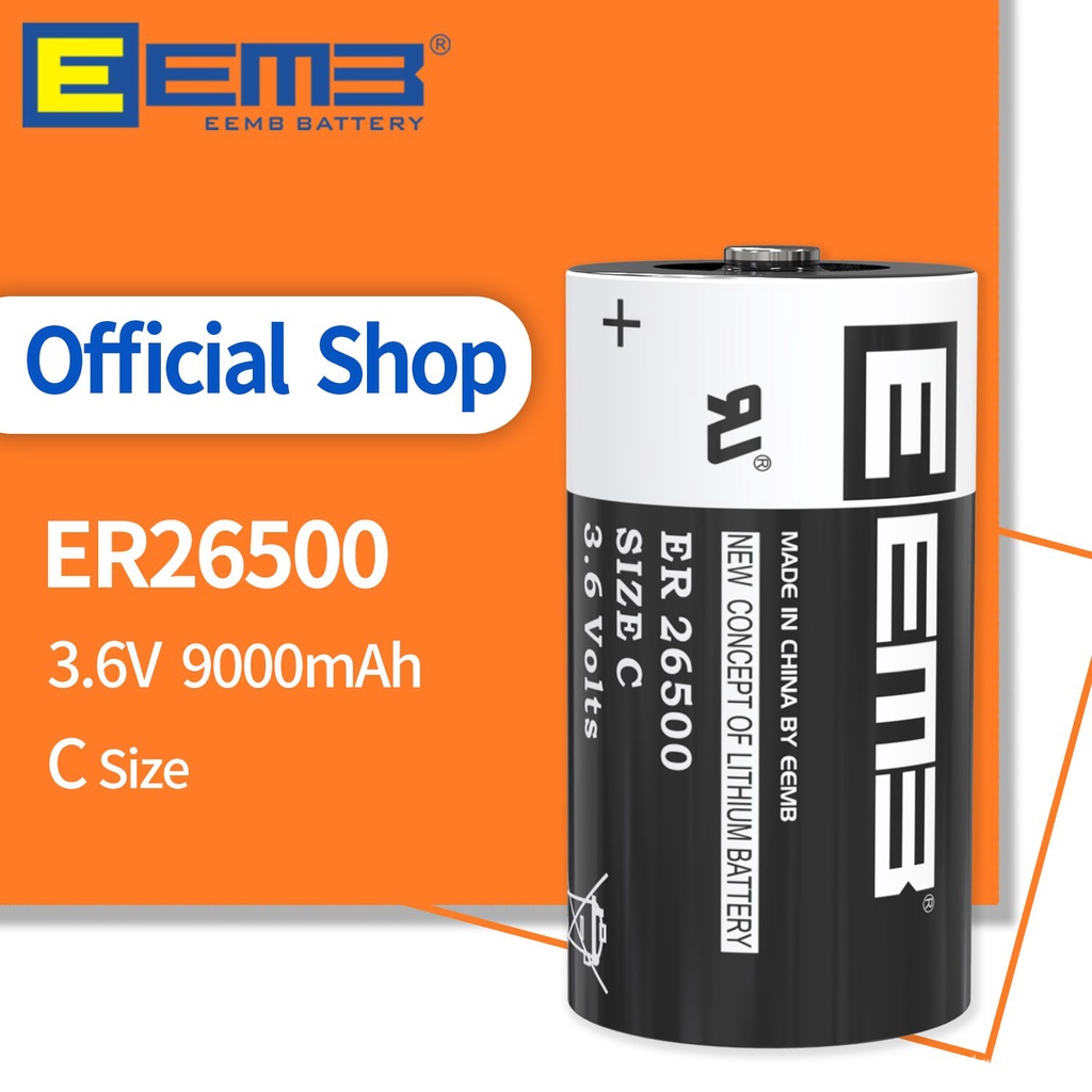 EEMB ER26500 Lithium Battery 3.6V 26500 C Size Batteries 9000mAh
