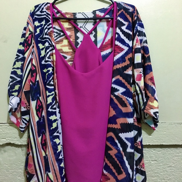 chiffon sleeveless cardigan