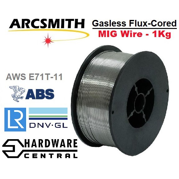 ArcSmith Gasless Flux Cored Wire MIG E71T-11 1Kg | Shopee Philippines