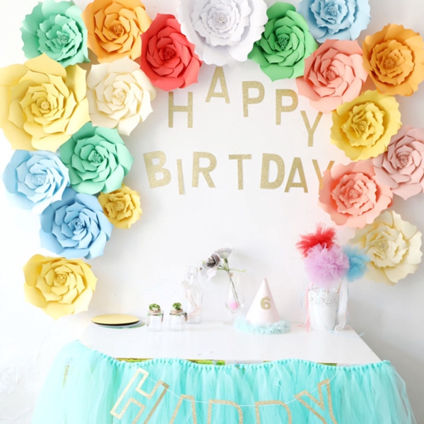 30cm Medium Paper Flower Backdrop Wall Diy Wedding Party Decor