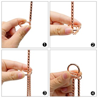 Rose Gold Dog Collar P Choke/Check Chain Collars Pet Show Collar Training Slip #3