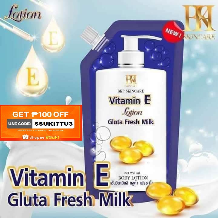 **ORIG Vitamin E Gluta Fresh Milk Body Lotion 250g**COD AVAILABLE
