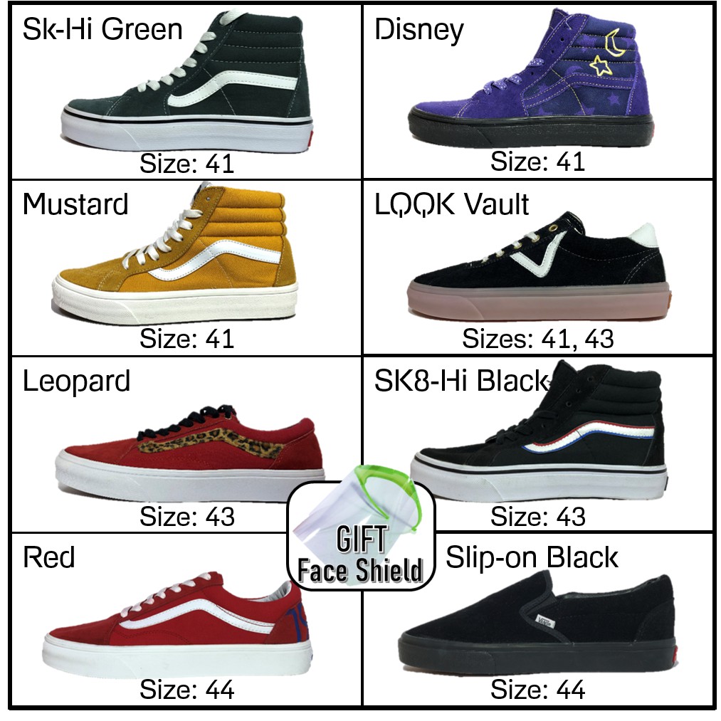 VANS Old Skool,Slip-on,Sk8-Hi Mens [Sizes:41,42,43,44] Factory Pull Out/  Mall Pull Out | Shopee Philippines