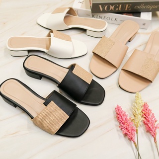 Kimi Footwear Abbie 1 inch Comfy Heels Sandals New Korean Fashion ...