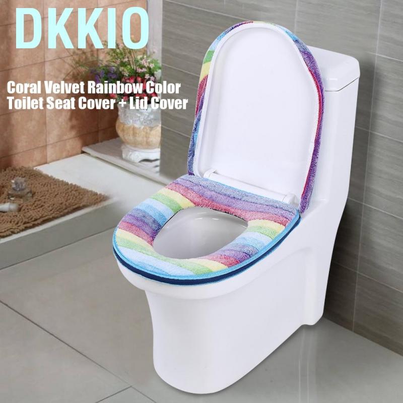 pink toilet lid cover