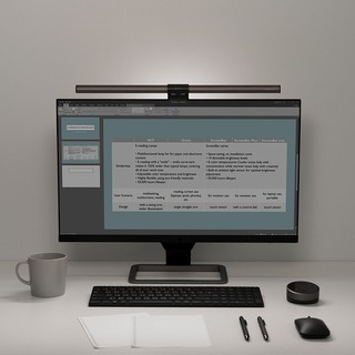 Benq Screenbar Halo Work Study Dormitory Computer Curved Display Eye Protection Table Lamp Screen Ha 22 294