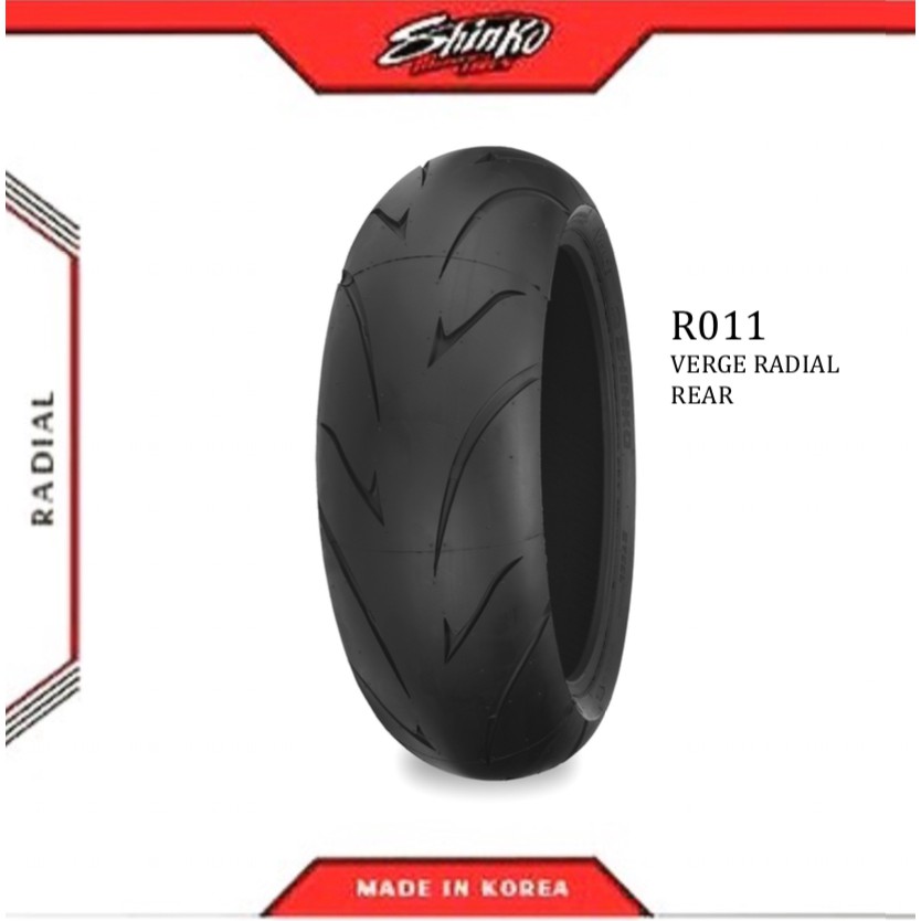 Shinko Motorcycle Tires R011 Verge 160 60zr17 Rear Tl Shopee Philippines