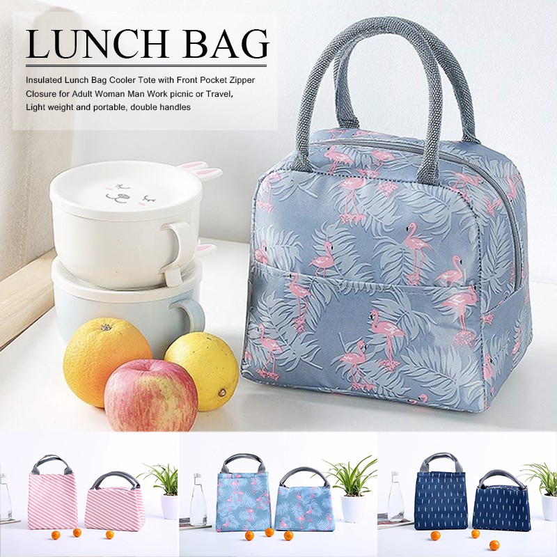 animal print lunch bag