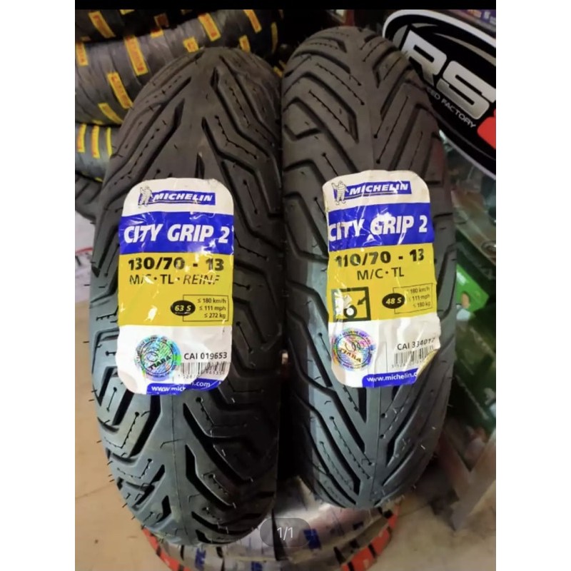 MICHELIN CITY GRIP 2 NMAX SET PAIR STOCK SIZE 110/70-13 | 130/70-13 FREE 2  SEALANT  2 PITO | Shopee Philippines