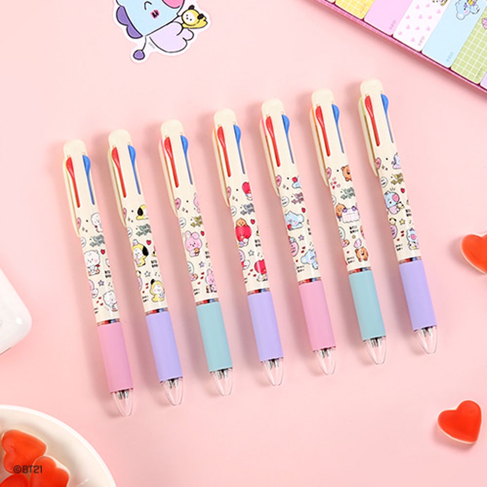 BT21 Official 4 Color Ballpoint Pen Little Buddy | Shopee Philippines