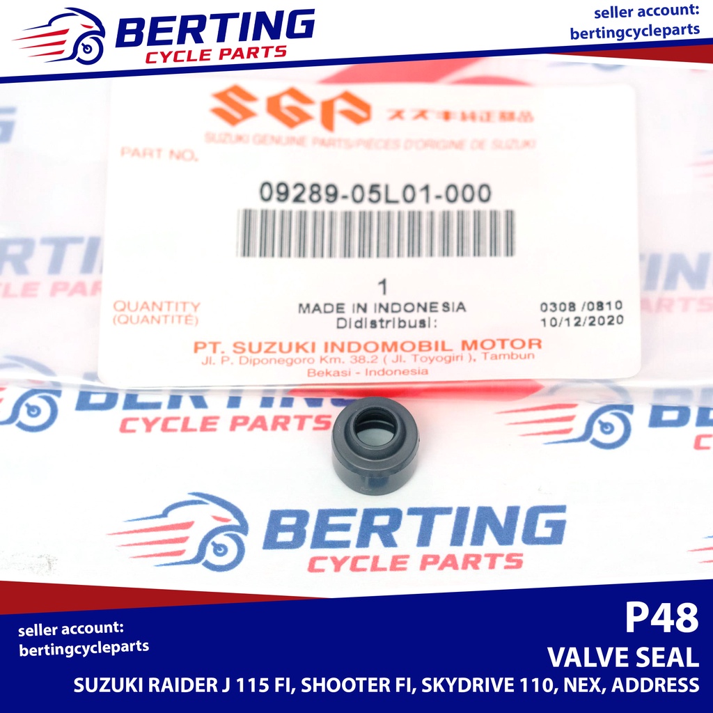 SGP 1PC VALVE SEAL Suzuki Raider J 115 Shooter Skydrive 110 Nex Address ...