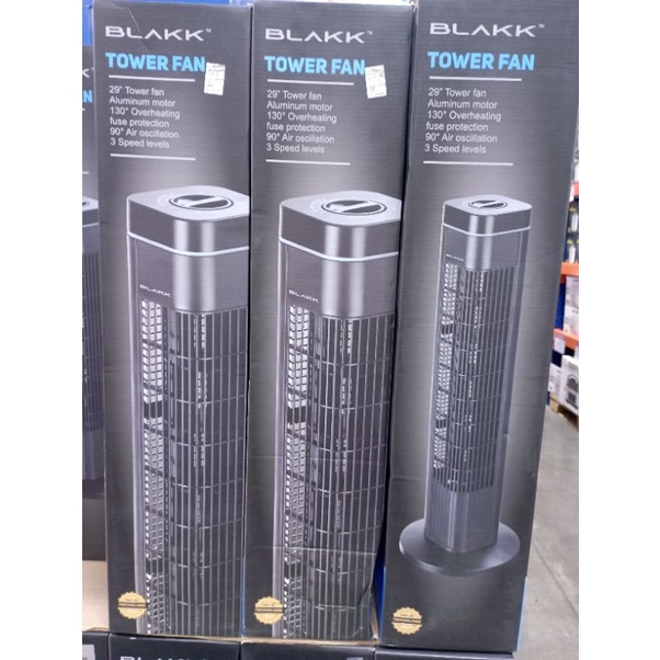 29" Tower Fan Blakk color Black Brand new Shopee Philippines