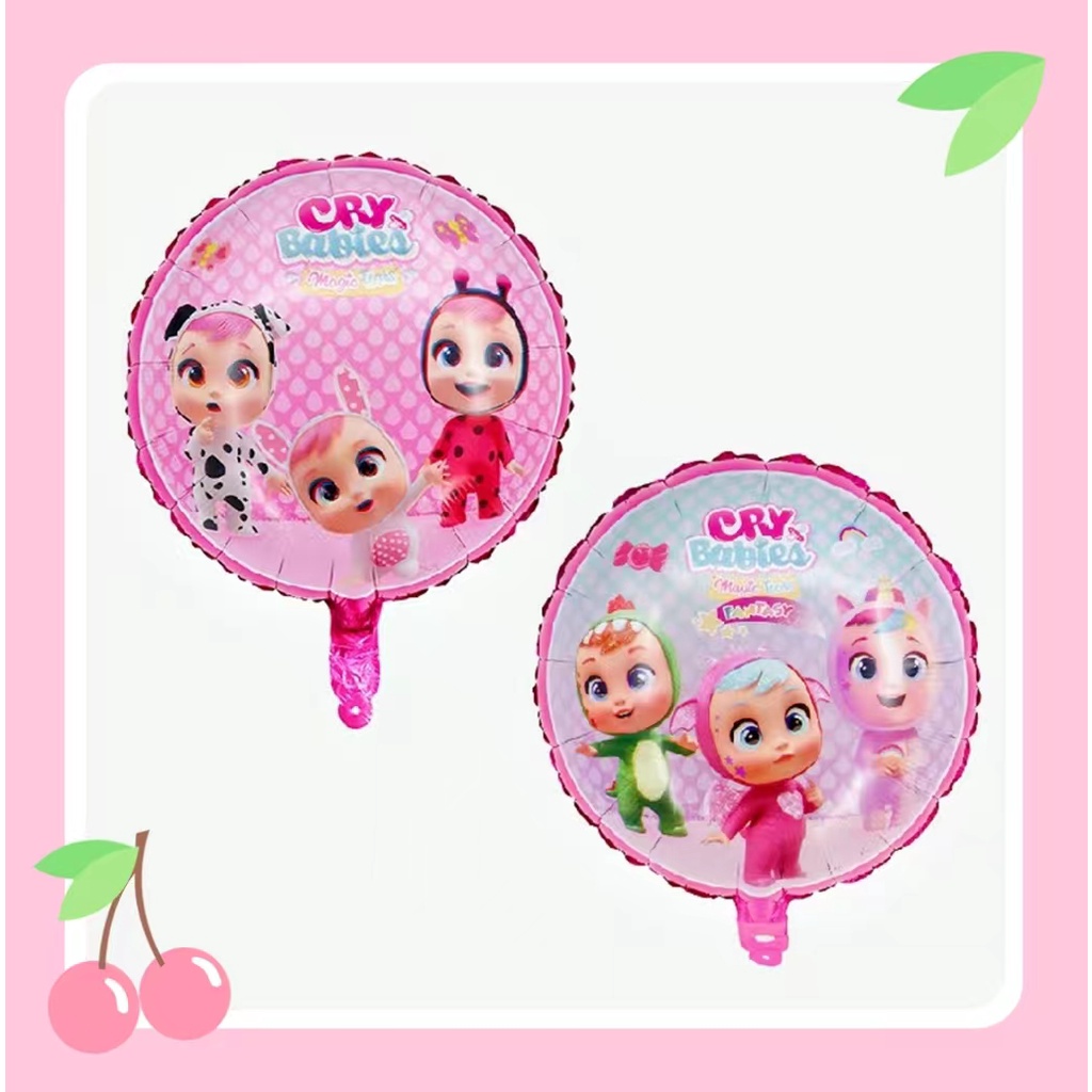 Toyland 18" Pink Round Cry Babies Foil Balloon - Birthday Party Decorations With Characters
