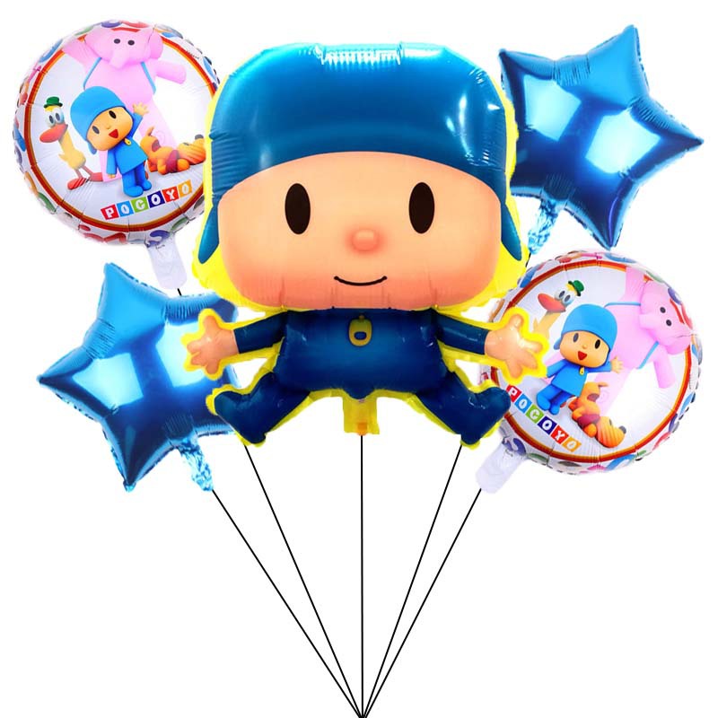 Pocoyo Balloons Birthday Party Supplies for Kids Baby Shower Pocoyo Theme Party Decorations