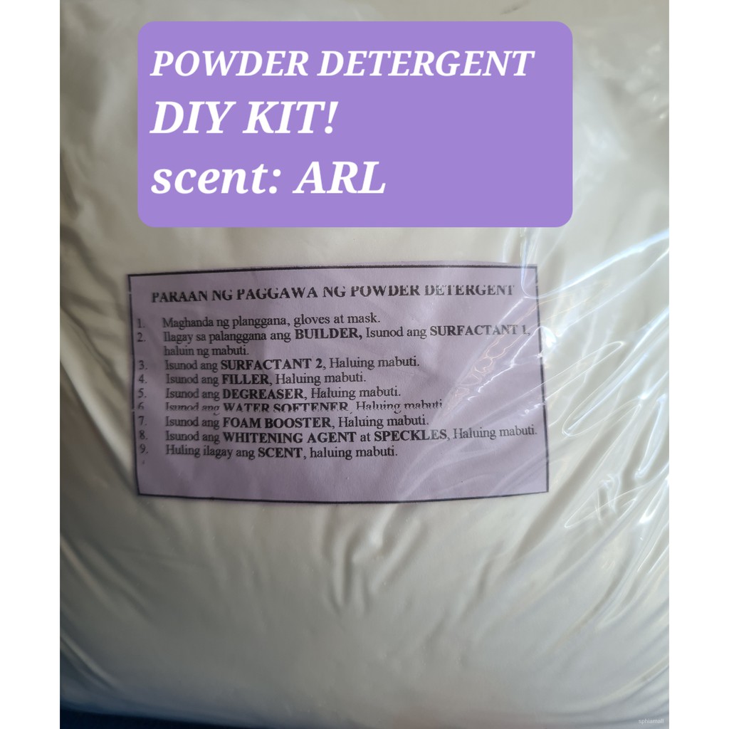 LAUNDRY POWDER DETERGENT, PANGLABA, DIY KIT, 5KGS YIELD PER KIT, WITH
