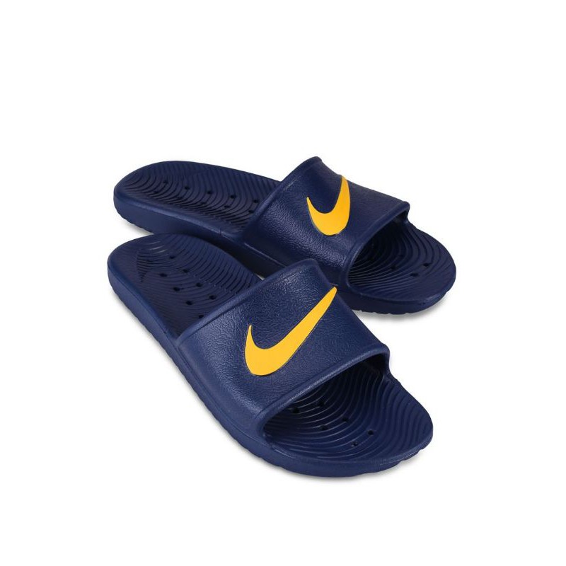 nike mens slides blue