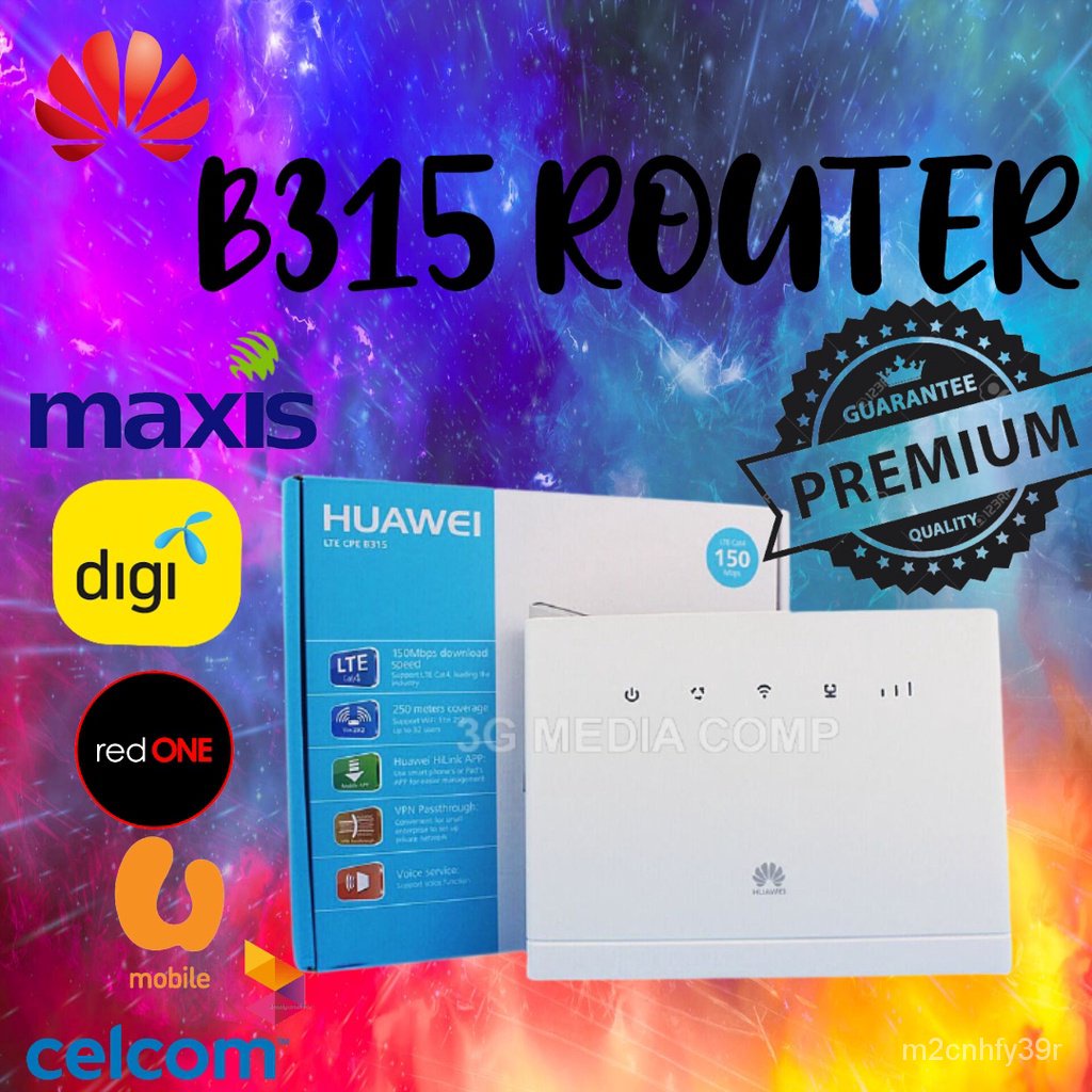 [100 BYPASS] HUAWEI B315 B315S607 MODIFIED CPE ROUTER 4G LTE MODEM