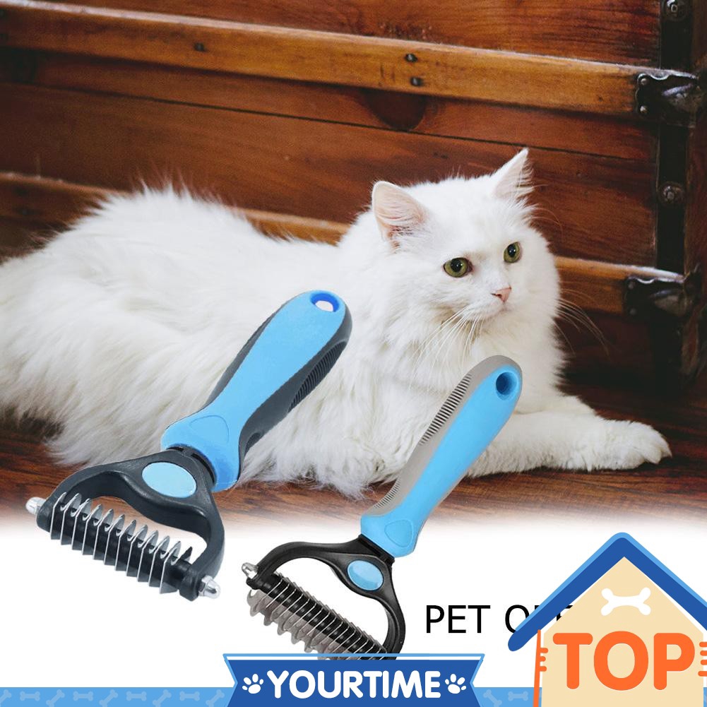 Yt Pet Dog Cat Hair Removal Brush Knot Rake Cutter Fur Shedding